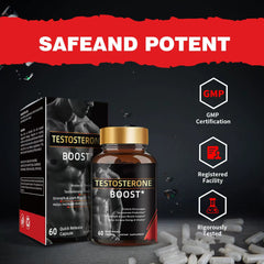 Testosterone Boost Capsules (1400mg) | Dietary Supplement for Testosterone, Energy, Muscle Building, and Sexual Performance