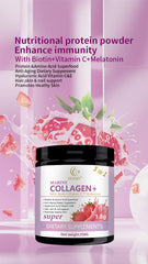 DUOZI Marine Collagen Powder with Biotin, Vitamin C, and Melatonin (258g size)
