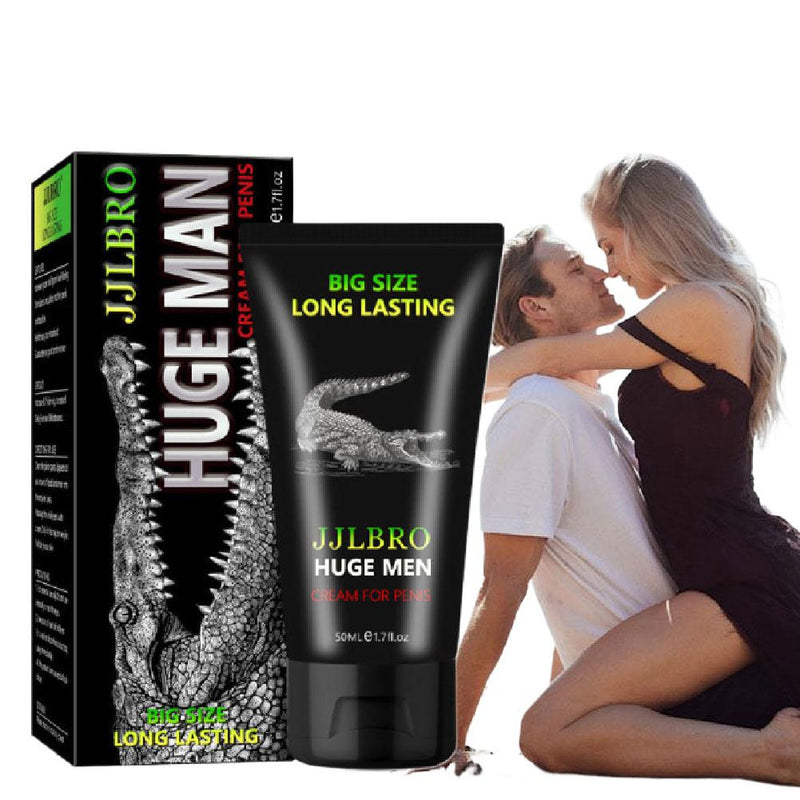 JJLBRO Huge Men Cream for Penis Enlargement (50ml) | Topical Cream for Bigger Penis, Longer Sex, and Sexual Confidence