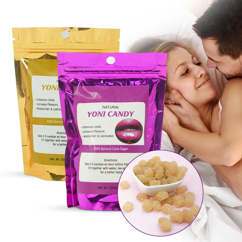 Yoni Candy (100grams, Yellow) | Sugar Lumps for Boosting Libido, Vaginal Wetness, and Sexual Pleasure