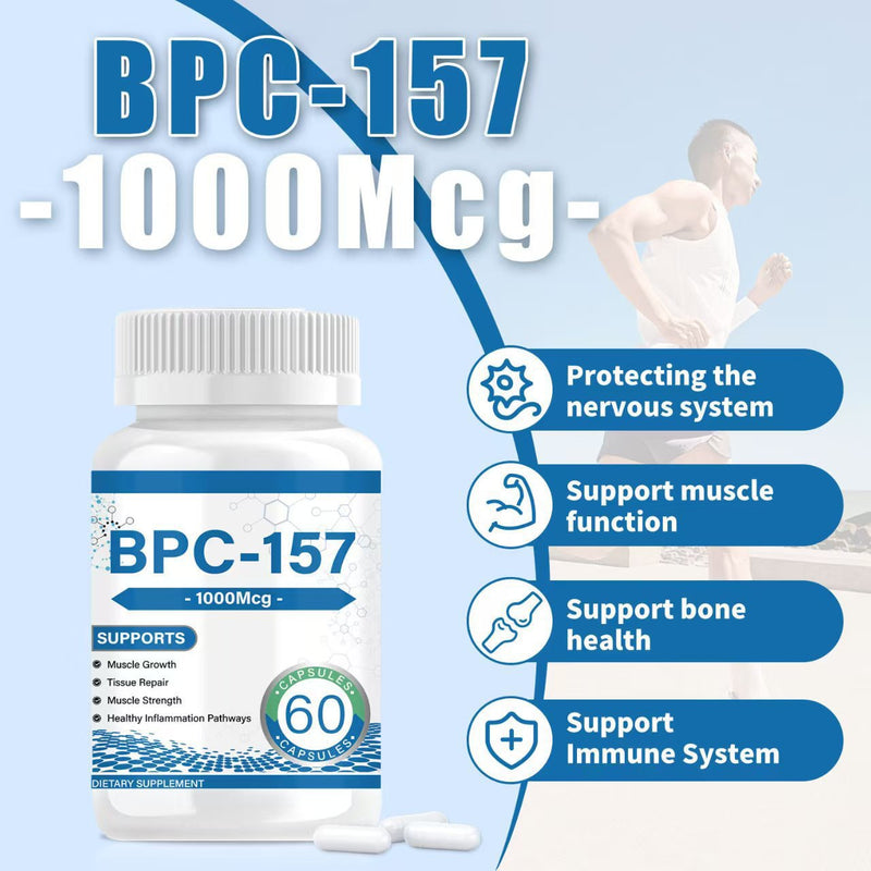 BPC-157 Capsules (1000mcg) | Dietary Supplement for Muscle Growth, Tissue Repair, Muscle Strength, and Health Inflammation
