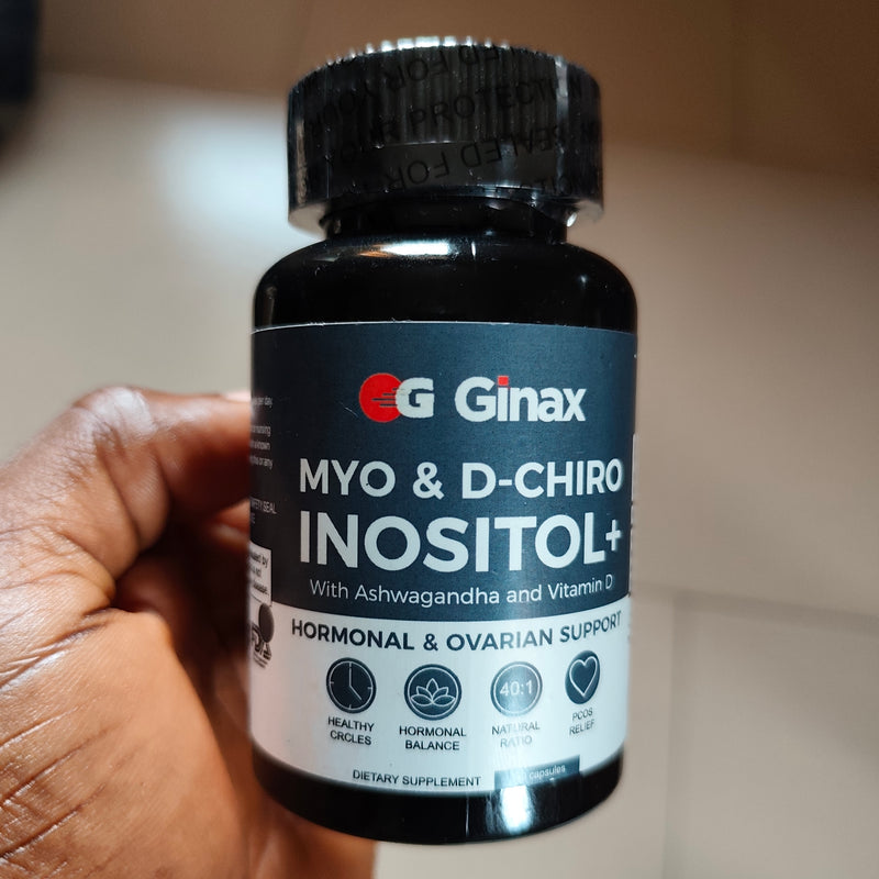 Myo & D-Chiro Inositol+ Capsules with Ashwagandha and Vitamin D3 (2555mg)