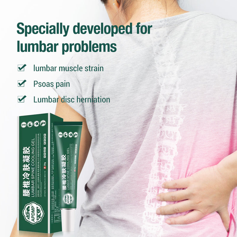 Lumbar Spine Cooling Gel (20 grams) | Topical Gel for Lumbar Strain, Soreness, Numbness and Pain