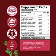 GINAX Uric Acid Support Capsules | Dietary Supplement for Joint, Mobility, Urinary Tract, and Acid Neutralization