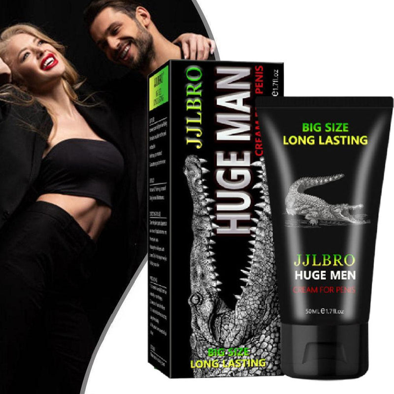 JJLBRO Huge Men Cream for Penis Enlargement (50ml) | Topical Cream for Bigger Penis, Longer Sex, and Sexual Confidence