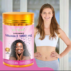 BIYODE Vitamin E Capsule (100 softgels, 1000mg) | Dietary Supplement for Anti-aging, Cell Repair, Blood Circulation, and Immunity
