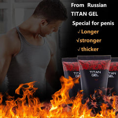 TITAN GEL - Special Gel for Penis (50ml) | Intimate Gel Lubricant for Penis Enlargement, Longer Sex, and Sexual Enhancement