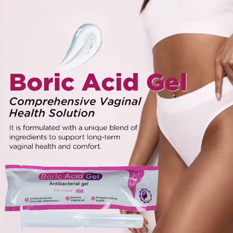 Boric Acid Gel | Antibacterial Gel for Odor, Discharge, Itching, pH Balance, Elasticity, and Vaginal Infections