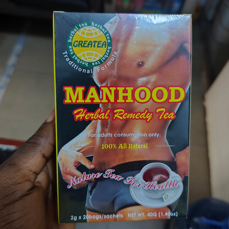 GREATEA Manhood Tea for Sexual Performance | Herbal Tea for Libido, Energy, Vitality, and Sexual Performance