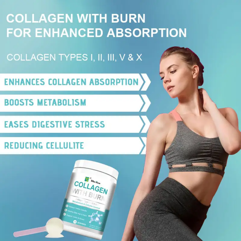 Multi-Collagen with Burn Powder (300 grams, 30 servings)