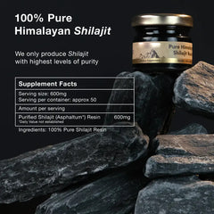 Pure Himalayan Shilajit Resin with Ashwagandha, Turmeric, and Tribulus Terrestris (30 grams, 500mg shilajit, 100mg ayurvedic herb blend)