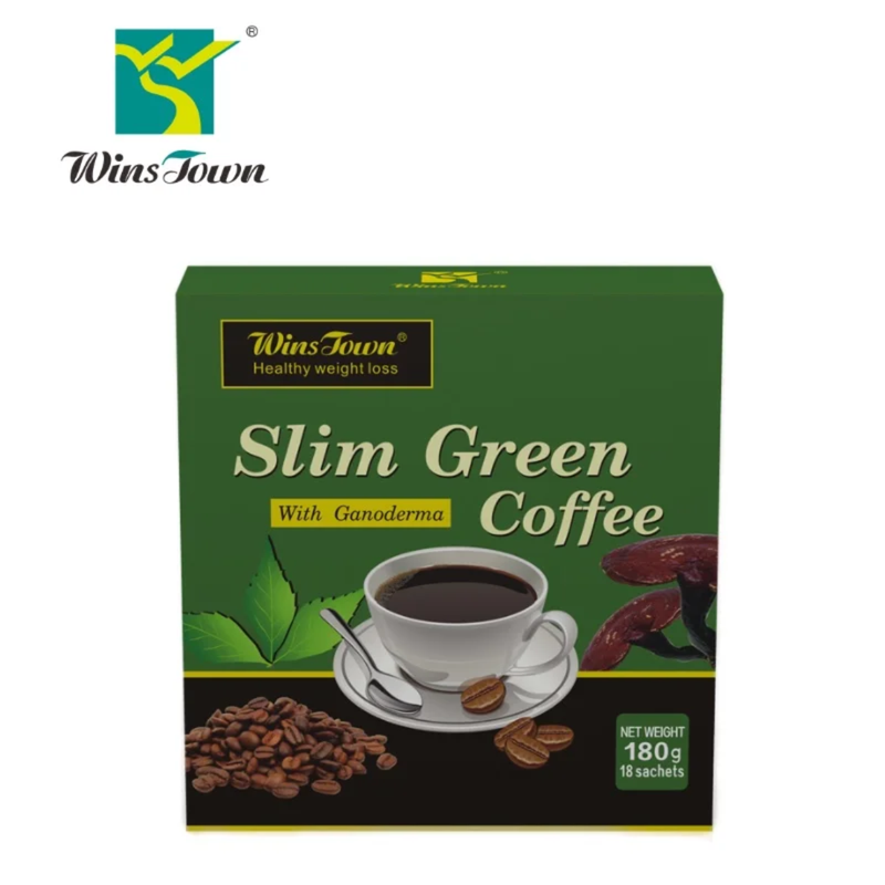 Slim Green Coffee with Ganoderma (18 sachets) | Instant Coffee for Weight Loss, Appetite Control, Bloating, and Metabolism