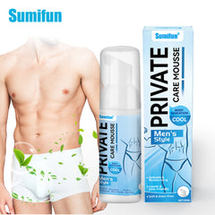 Private Care Mousse for Men (60ml) | Antibacterial and Infection Treatment Mousse for Men