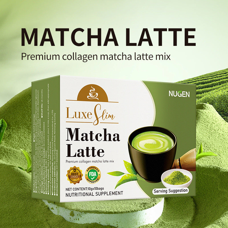 NUGEN Matcha Latte Powder with Premium Collagen
