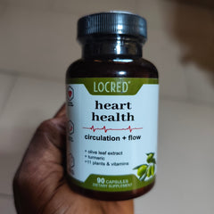 Heart Health Capsule (90 capsules) | Dietary Supplement for Cardiovascular, Circulation, Blood Flow, and Cholesterol