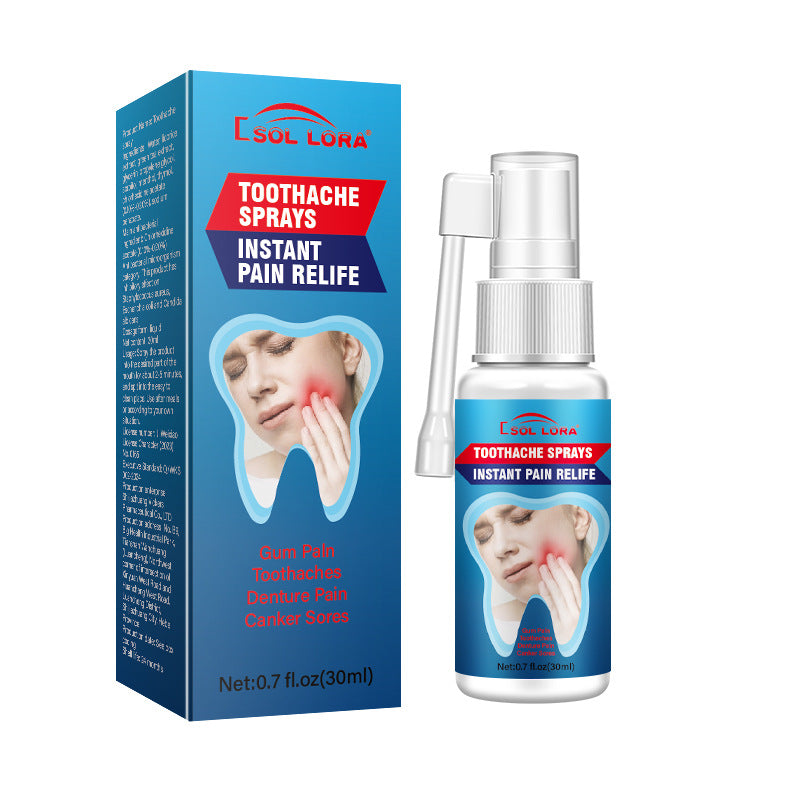 Toothache Pain Relief Sprays (20ml) | Topical Spray for Gum Pain, Toothaches, Denture Pain, and Canker Sores