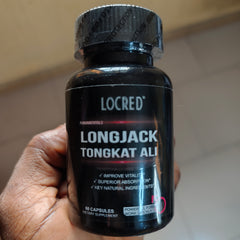 LOCRED Longjack (Tongkat Ali) Capsules (500mg) | Dietary Supplement for Testosterone, Libido, Erectile Dysfunction, Energy, and Sexual Performance
