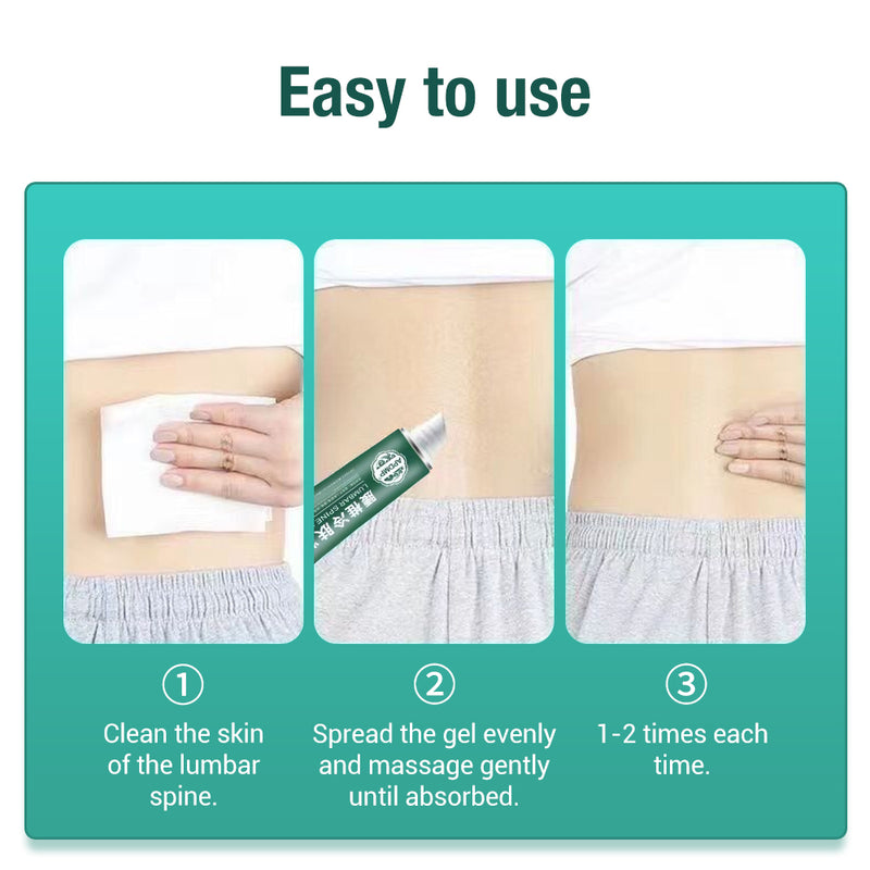 Lumbar Spine Cooling Gel (20 grams) | Topical Gel for Lumbar Strain, Soreness, Numbness and Pain