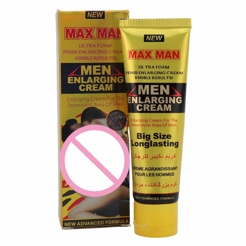 MAX MAN Penis Enlarging Cream (50g) | Topical Ointment for Bigger Dick, Longer Erection, and Sexual Excitement