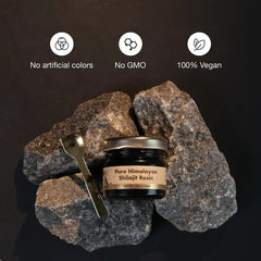 Pure Himalayan Shilajit Resin with Ashwagandha, Turmeric, and Tribulus Terrestris (30 grams, 500mg shilajit, 100mg ayurvedic herb blend)