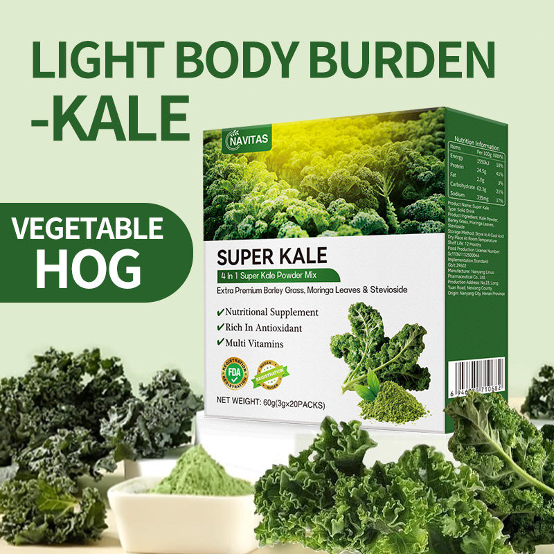 NAVITAS Super Kale Powder with Barley Grass and Moringa Leaves