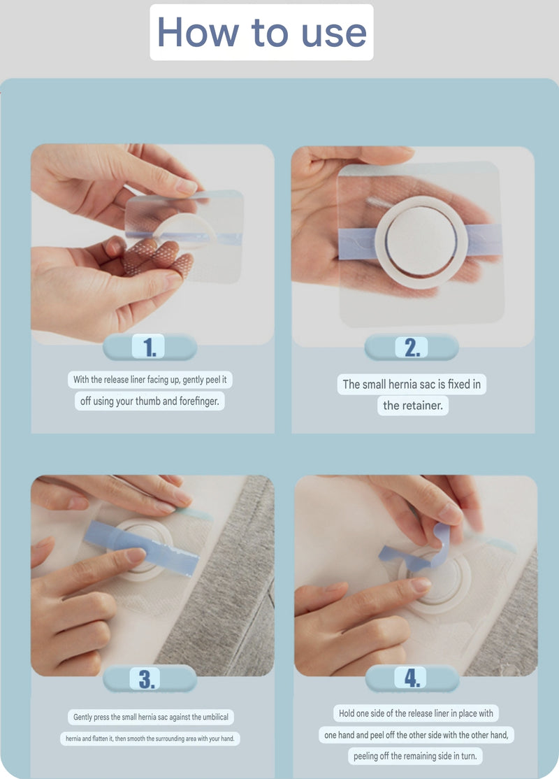 Baby Navel Hernia Fixation Patch (5 patches, 8cm×8cm) | Infant Umbilical Hernia Patch