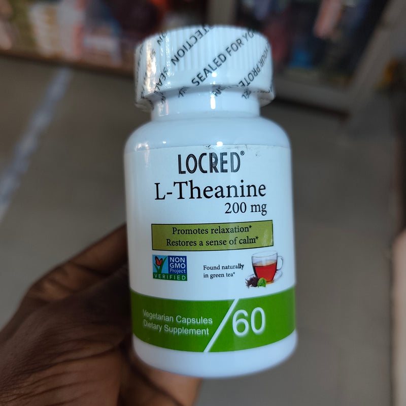 L-Theanine Capsule (200mg) | Dietary Supplement for Stress, Mood, Relaxation, and Concentration