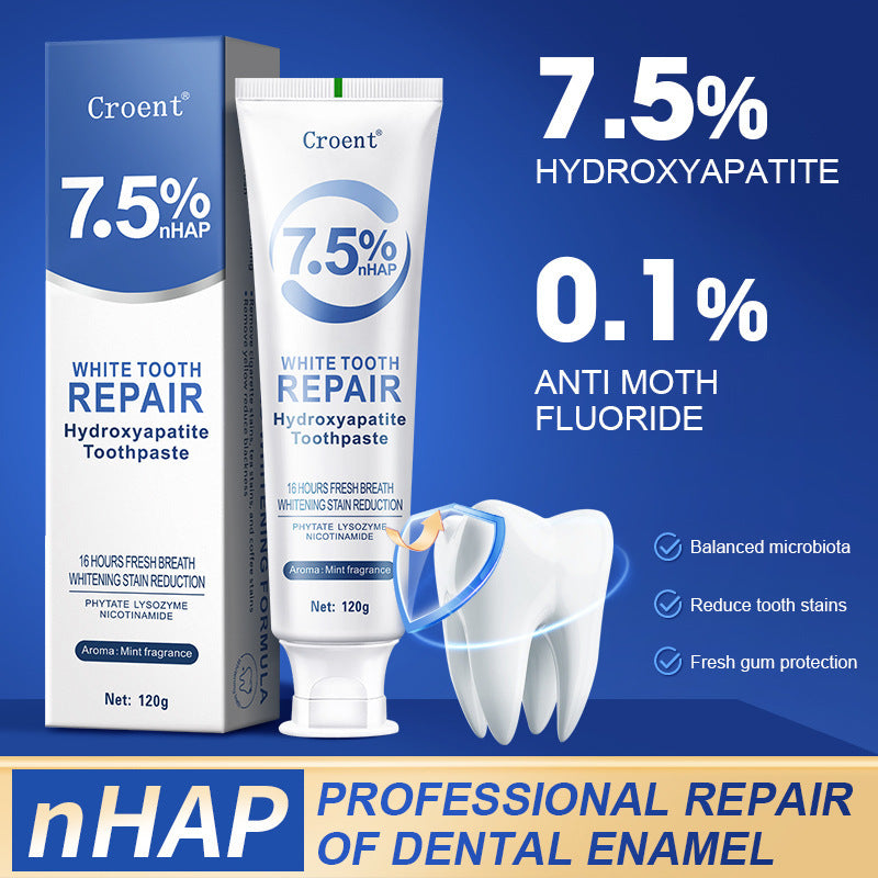 CROENT 7.5% Hydroxyapatite Whitening Toothpaste