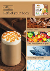 NUGEN Caffe Macchiato Drink with Arabica Coffee, L-Carnitine, and Collagen