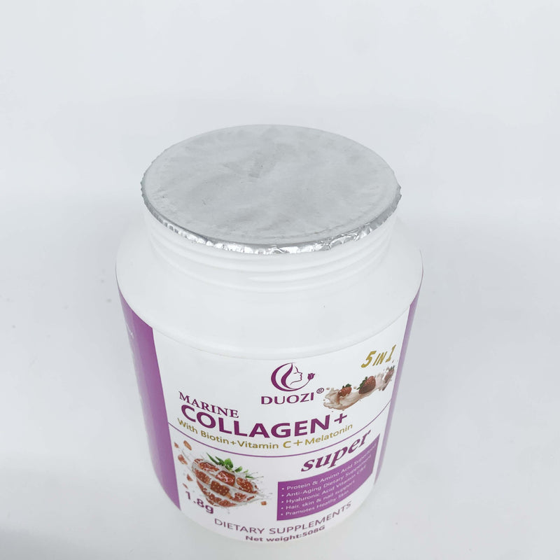 DUOZI Marine Collagen Powder with Biotin, Vitamin C, and Melatonin (508g size)