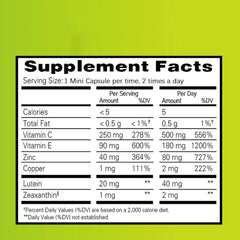 Eye Vitamin and Mineral Capsule | Dietary Supplement for Eye Strain, Dry Eyes, Eye Fatigue, Itchy Eyes, and Vision Care