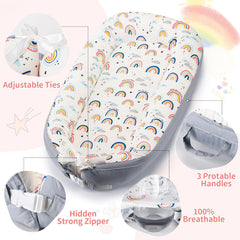 Portable and Ultra-Soft Baby Lounger (0-18 months old, 90*50cm size) | Anti-Pressure Bionic Baby Bed
