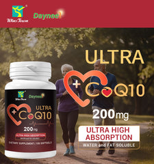 Ultra CoQ10 Softgels with Vitamin E (100 softgels, 200mg CoQ10)