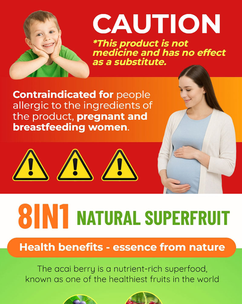 Acai Berry Drink with Chia Seeds | Herbal Tea for Skin Brightening, Digestion, and Anti-aging