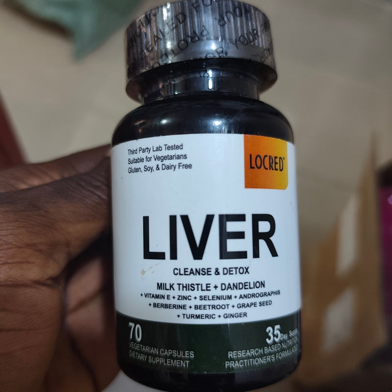 Liver Cleanse and Detox Capsules with Milk Thistle, Dandelion, Andrographis Paniculata, and Berberine (70 capsules, 250mg milk thistle)