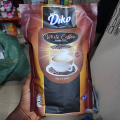 Smart Diko 2‑in‑1 White Coffee (15 sachets, Sugar Free) | Instant Coffee for Focus, Alertness, and Weight Management