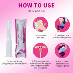 Boric Acid Gel | Antibacterial Gel for Odor, Discharge, Itching, pH Balance, Elasticity, and Vaginal Infections