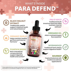 CLEAN NUTRA Black Walnut Drops with Wormwood, Soursop, Pumpkin Seed, Pau D'Arco, and Para Defend Blend