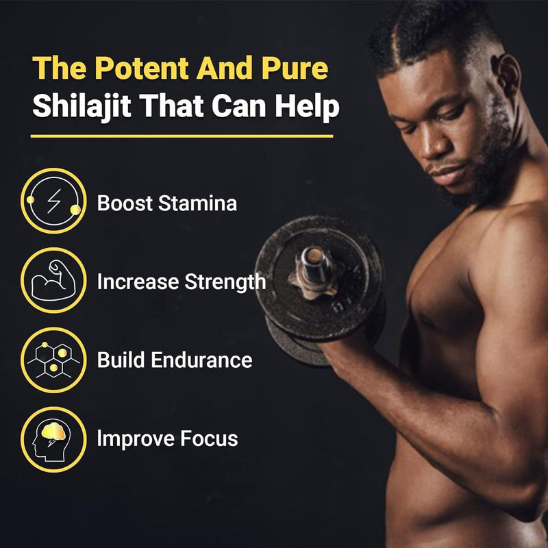 Himalayan Natural Shilajit Gummies with Gokshrua, Black Muesli, and Ashwagandha (3000mg shilajit) | Dietary Supplement for Energy, Stamina, Endurance, Cognitive Function, Skin, and Bone Health