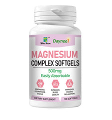 Magnesium Complex Softgels (100 softgels, 500mg) | Dietary Supplement for Calm, Relaxation, Nerve, Cognition, Sleep, and Menstrual Cramps