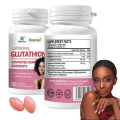 Liposomal Glutathione Capsule with Sunflower Lecithin, Vitamin E, and Riboflavin (100 softgels, 500mg L-Glutathione)