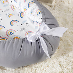 Portable and Ultra-Soft Baby Lounger (0-18 months old, 90*50cm size) | Anti-Pressure Bionic Baby Bed