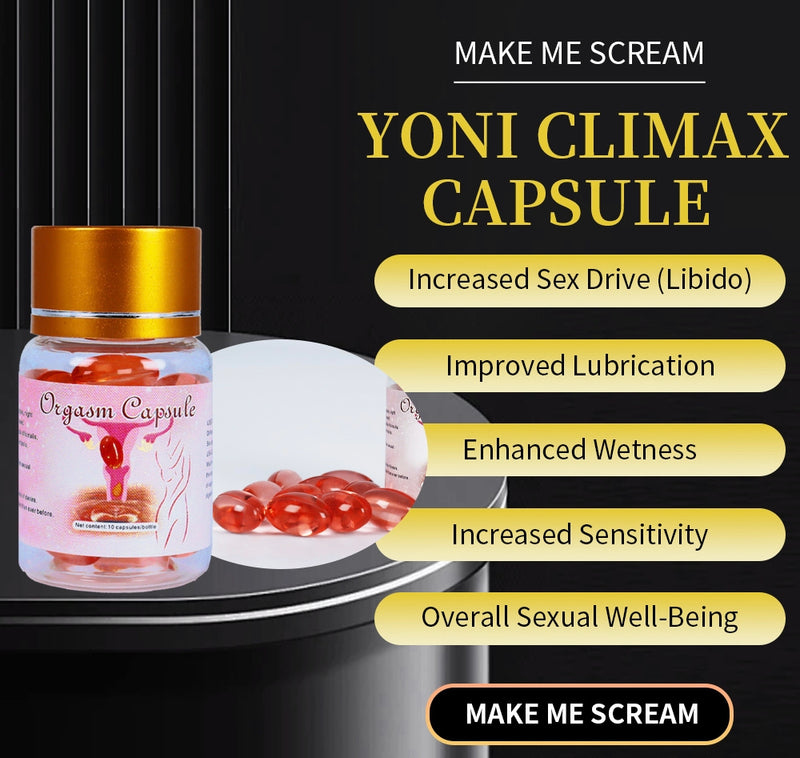 Yoni Orgasm Climax Capsule | Vaginal Capsule for Increased Sensitivity, Orgasm, Squirt, Lubrication, and Sexual Pleasure