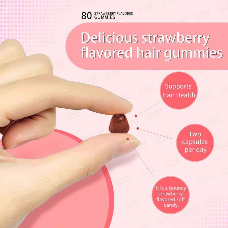 BIYODE Hair, Skin & Nails Gummies (80 gummies)