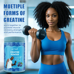 BIYODE Creatine Monohydrate Powder (450g size, 5g Creatine, 90 servings, Berry flavor) | Dietary Supplement for Muscle Growth, Athletic Performance, Muscle Recovery, and Cognitive Function