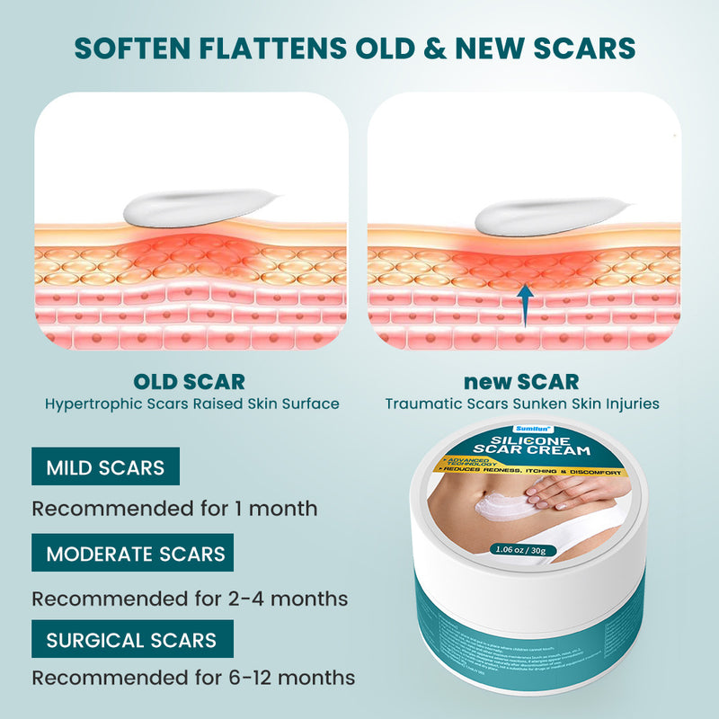 Silicone Scar Cream for Old and New Scars