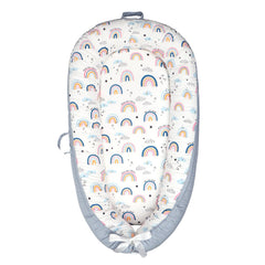 Portable and Ultra-Soft Baby Lounger (0-18 months old, 90*50cm size) | Anti-Pressure Bionic Baby Bed