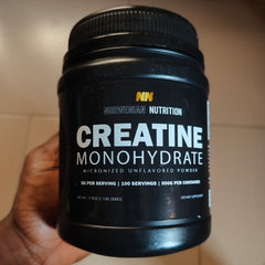 NORWEGIAN NUTRITION Creatine Monohydrate Powder (500g size, 5g Creatine, 100 servings, Unflavored) | Dietary Supplement for Strength, Performance, Muscle Recovery, and Cognitive Function