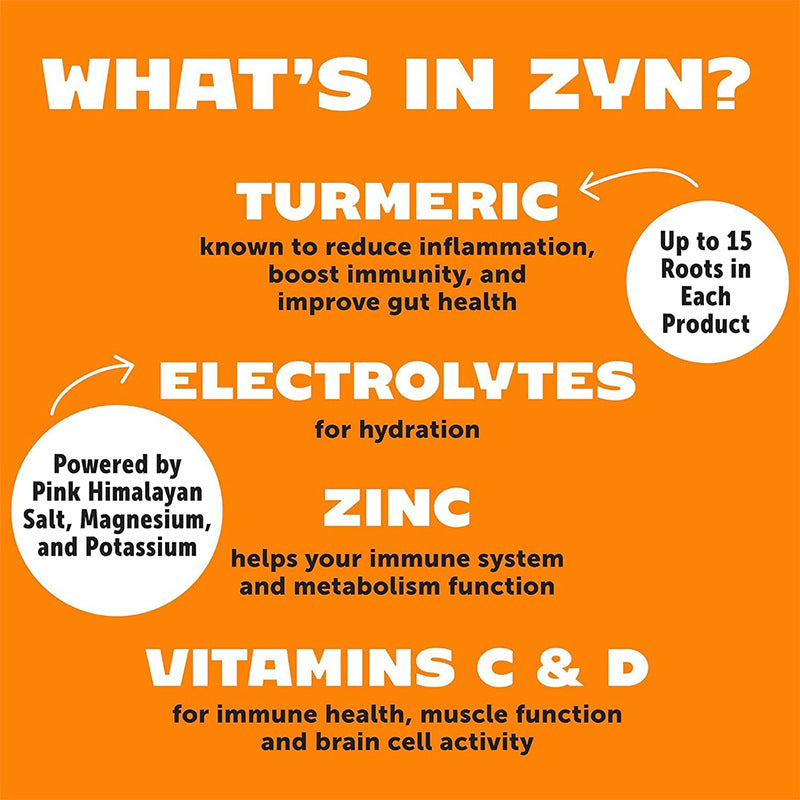 Hydration + Turmeric Electrolyte Drink Mix with Vitamins C & D and Zinc