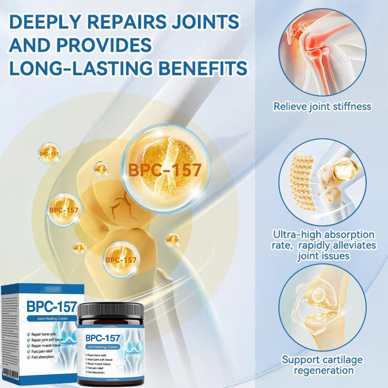 BPC-157 Joint Healing Cream (59 grams) | Topical Ointment for Joint Care, Osteoarthritis, Swollen Muscles, Joint Inflammation, and Joint Pain Relief